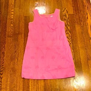 Lilly Pulitzer Girls’ Pink Palm Tree Mini Dress